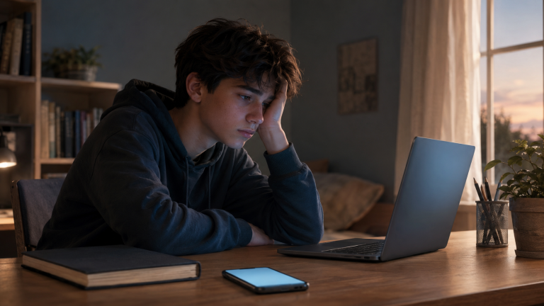 ¿Por qué mi hijo adolescente vive cansado e irritable? Tal vez sea burnout digital